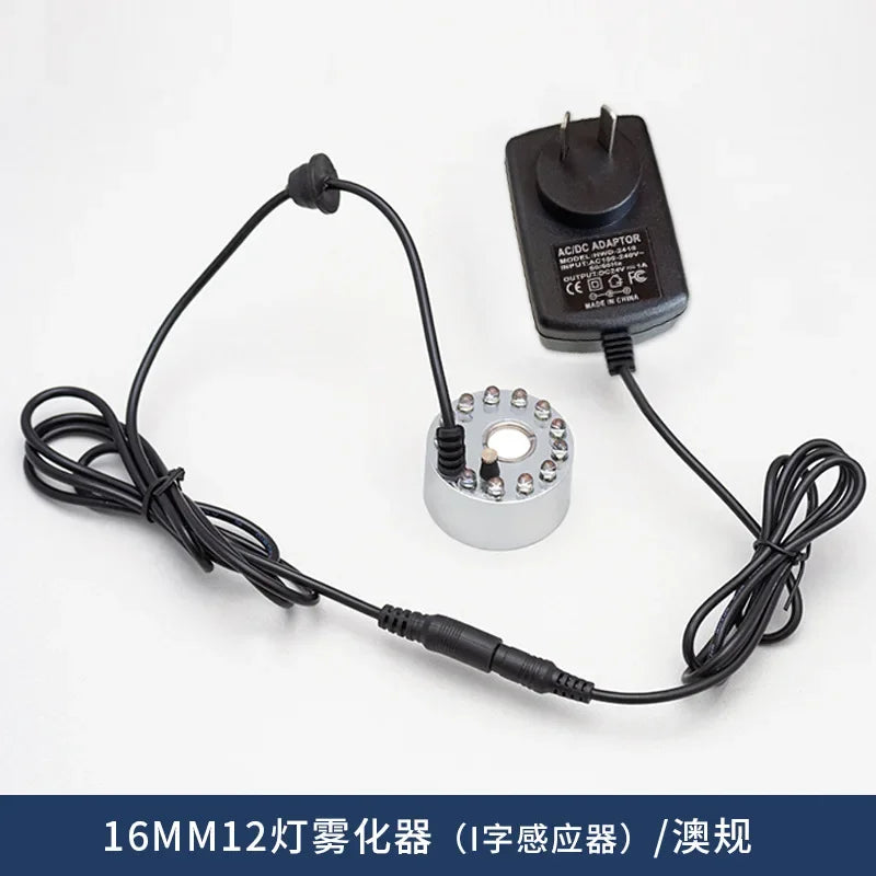 Halloween Mini LED Pumpkin Light Fogger Water Fountain Pond Fog Machine Atomizer