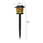2/4 pcs 10LEDS Solar Flame Torch Light Flickering Light Garden Decoration For Halloween Outdoor Lawn Path Yard Patio Floor Lamp
